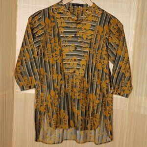 Limelight Womens Floral Striped High Low Tunic Top